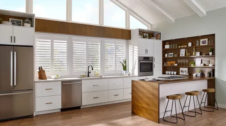 Alta window blinds in modern kitchen